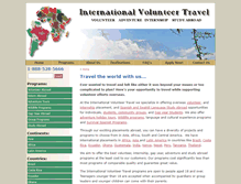 Tablet Screenshot of internationalvolunteertravel.com